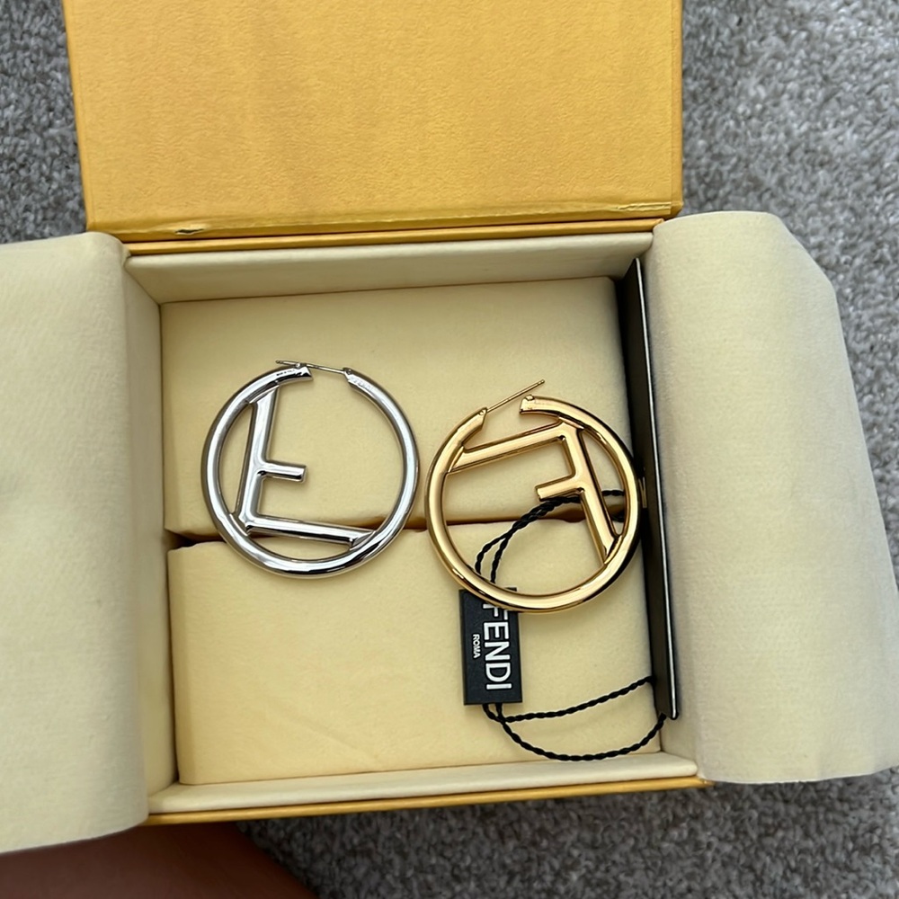 Fendi hoop earrings